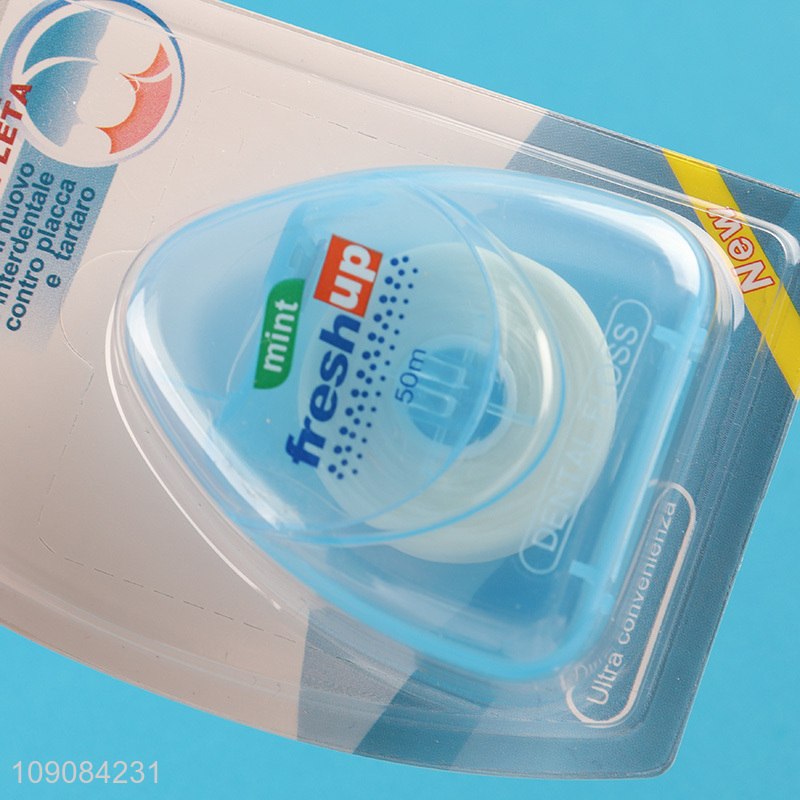 Hot products portable oral care mint dental flosser for sale