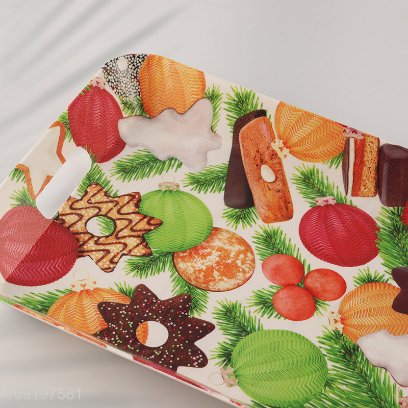 New Product Custom Logo Plastic Serving Tray Serving Platter Wholesale