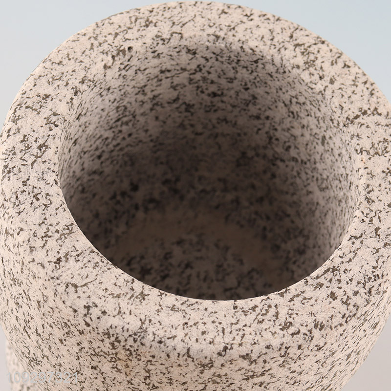 Good sale natural granite mortar and pestle set