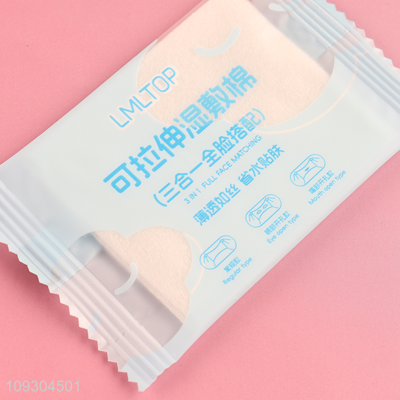Top selling 3in1 Stretchable Wet Compress Cotton