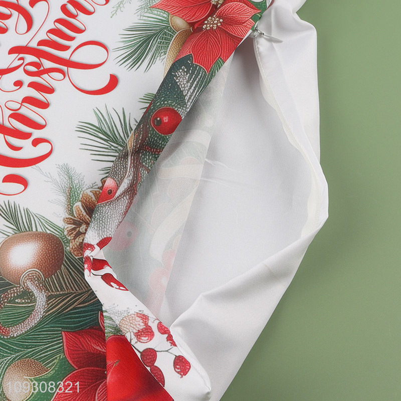 China factory merry christmas polyester pillowcase pillow cover