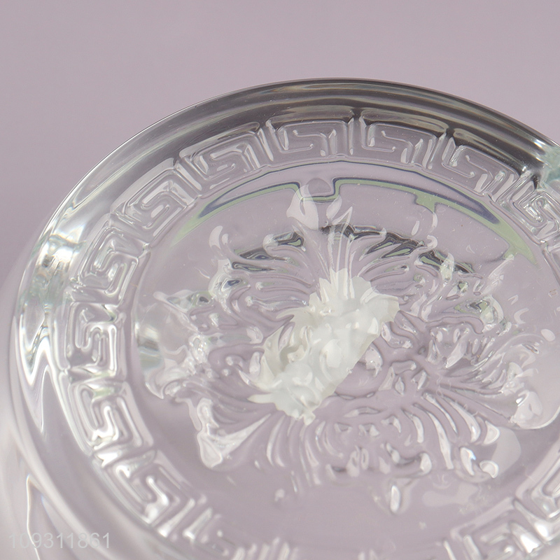 Hot selling round home office glass smoking ashtray