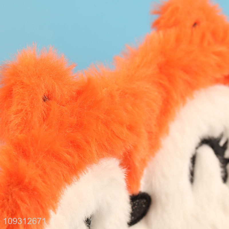 Hot items plush fox travel sleeping eye mask