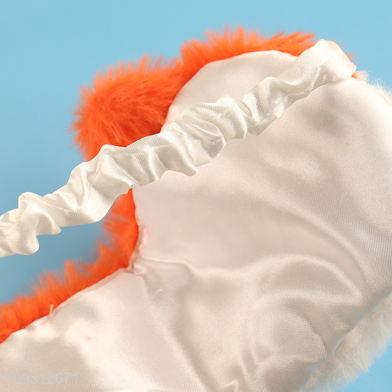 Hot items plush fox travel sleeping eye mask