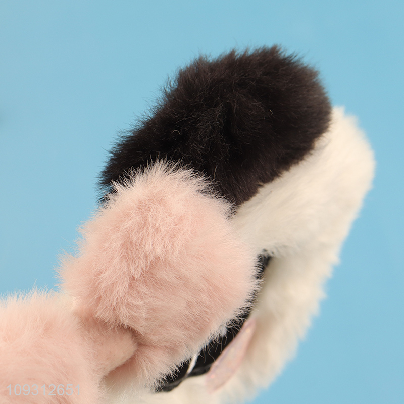 Factory wholesale plush panda travel sleeping eye mask