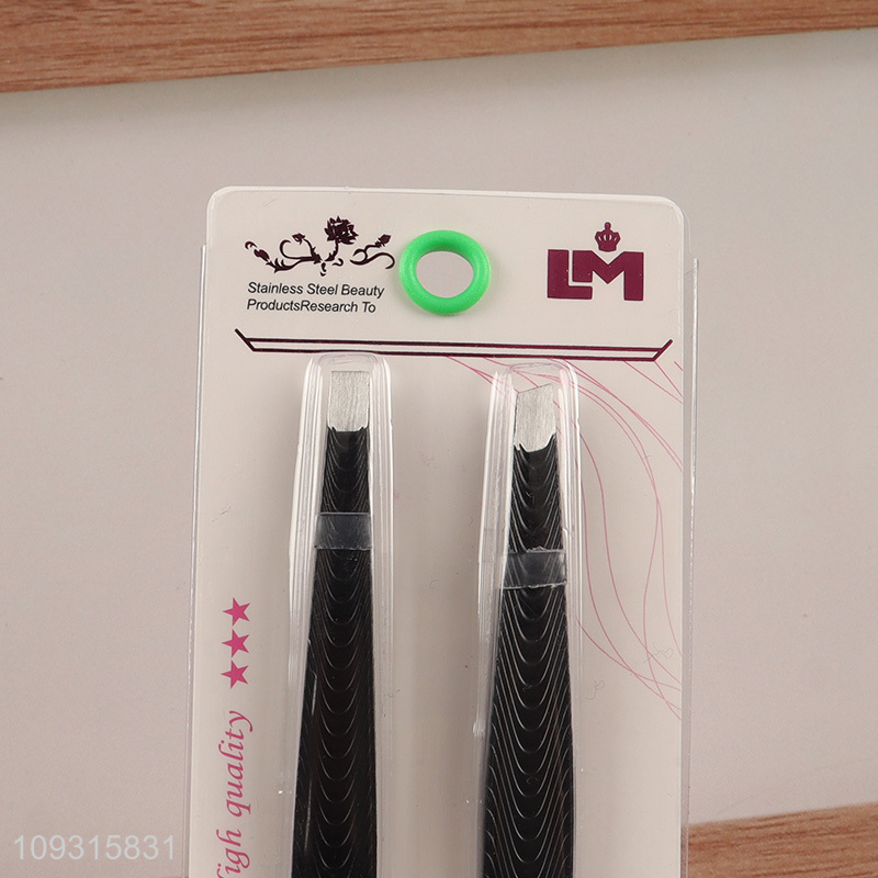 Yiwu market 2pcs eyebrow tweezers for makeup tool