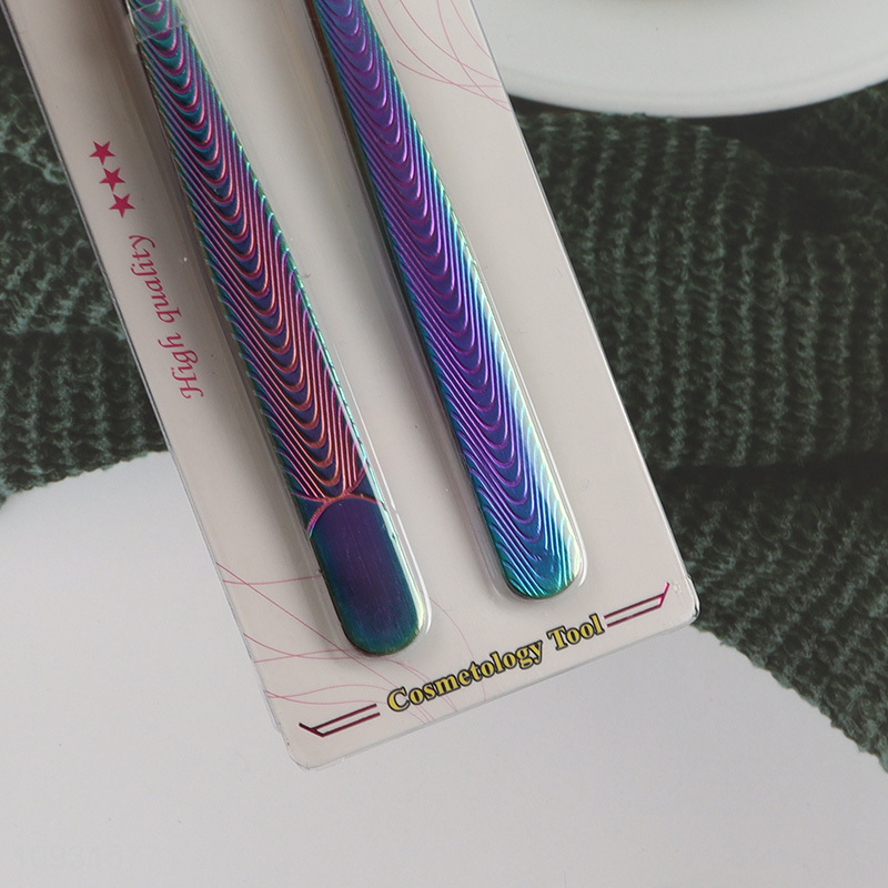 Online wholesale 2pcs eyebrow tweezers makeup tool set