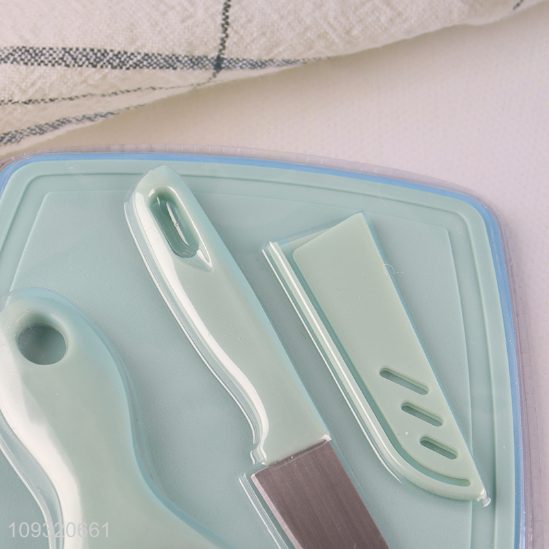 New arrival fruits knife vegetable peeler cutting board set