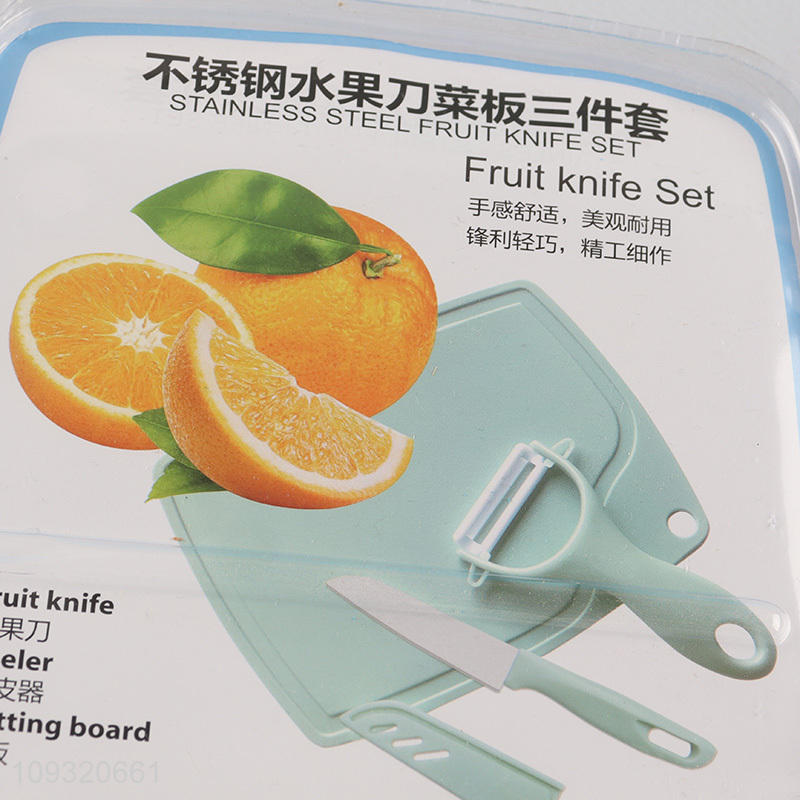 New arrival fruits knife vegetable peeler cutting board set