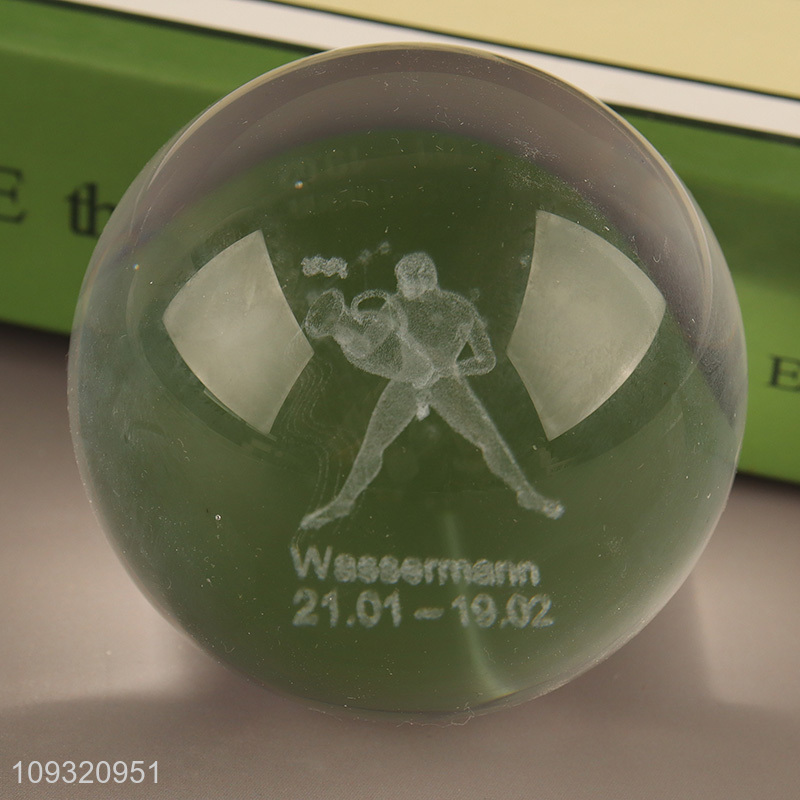 China wholesale tabletop decor glass crafts crystal ball