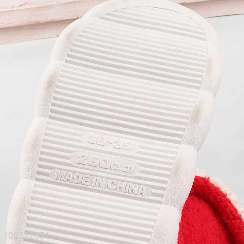 Top sale winter warm home slipper polyester slippers