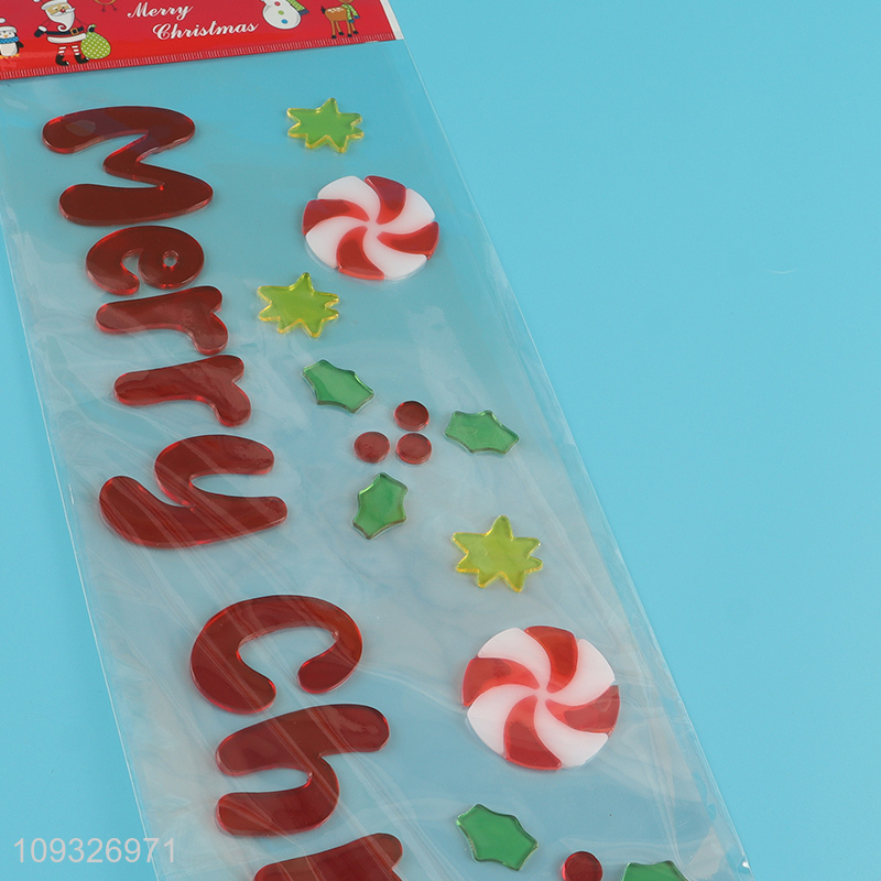 China supplier tpr Christmas sticker window sticker