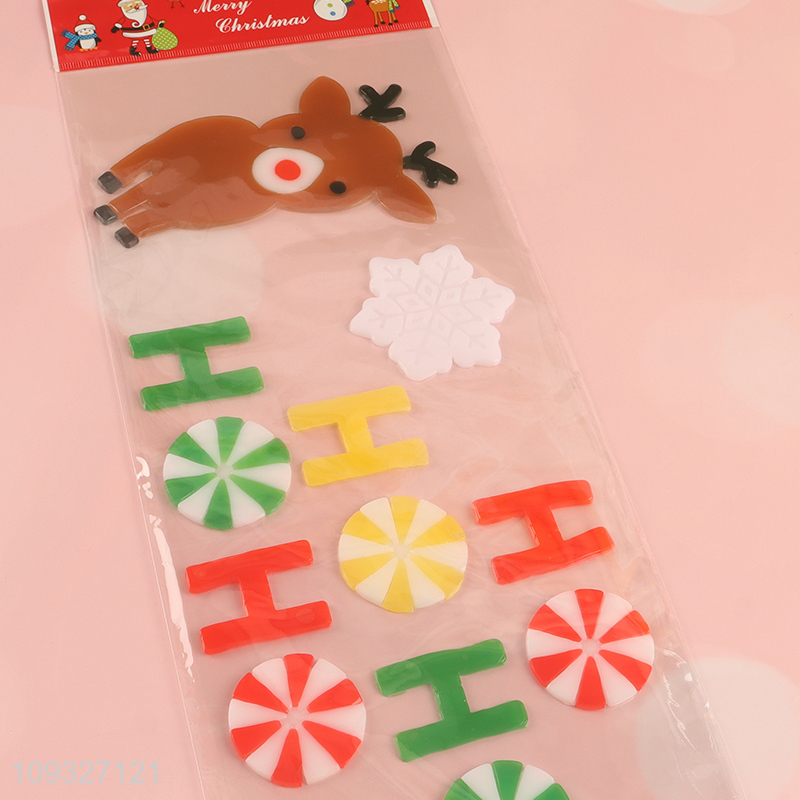 Online wholesale tpr Christmas sticker window sticker