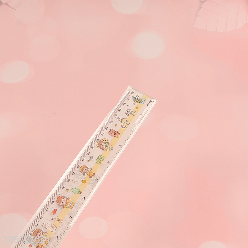 Best selling printed plastic ruler straight ruler