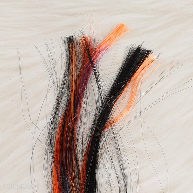 Hot items halloween hair clip decoration with colorful hair