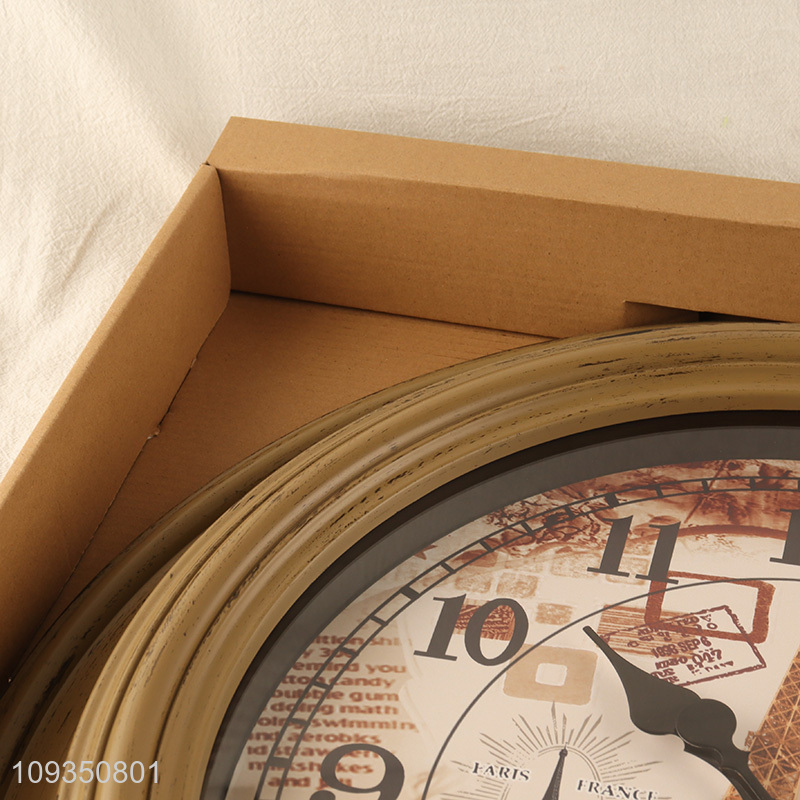 Hot sale retro style wall clock hanging clock