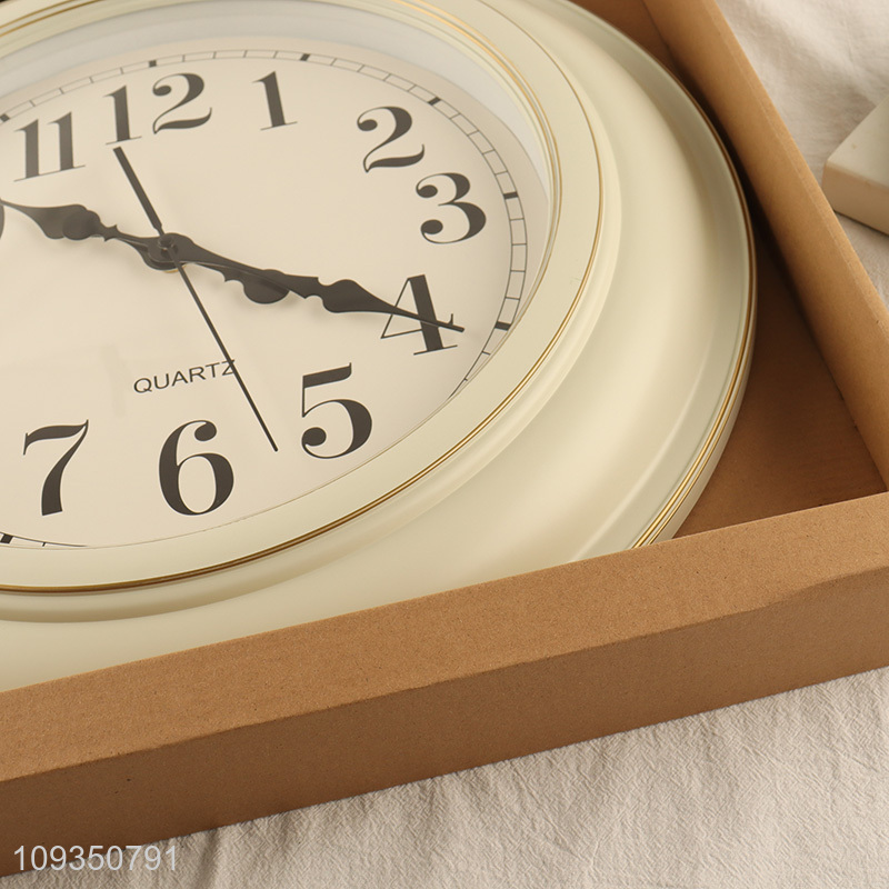 China wholesale round wall clock hanging clock