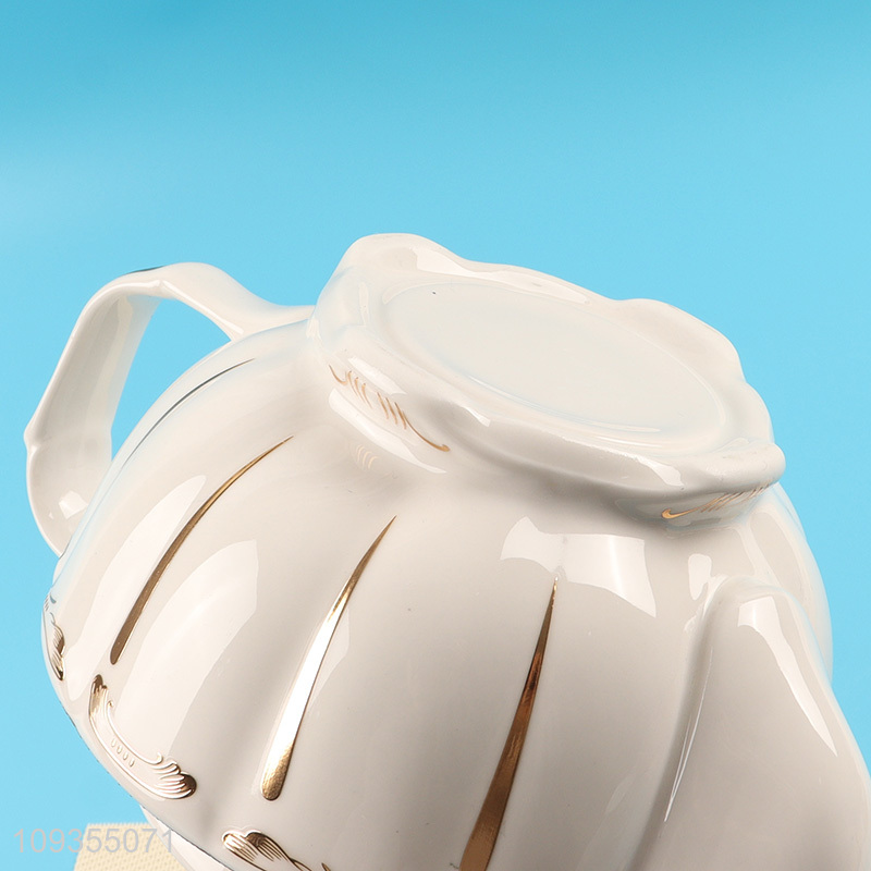 Wholesale ceramic tea pot with handle