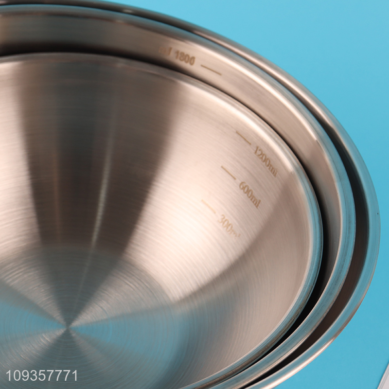 Hot selling stainless steel salad bowl for tableware