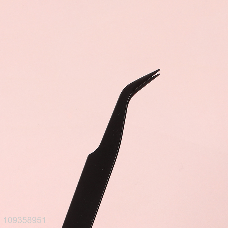 Good selling black eyelash extension tweezers false eyelash tool