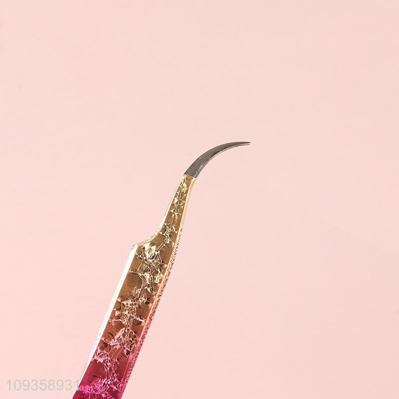 Top quality eyelash tool false eyelash tweezers for sale