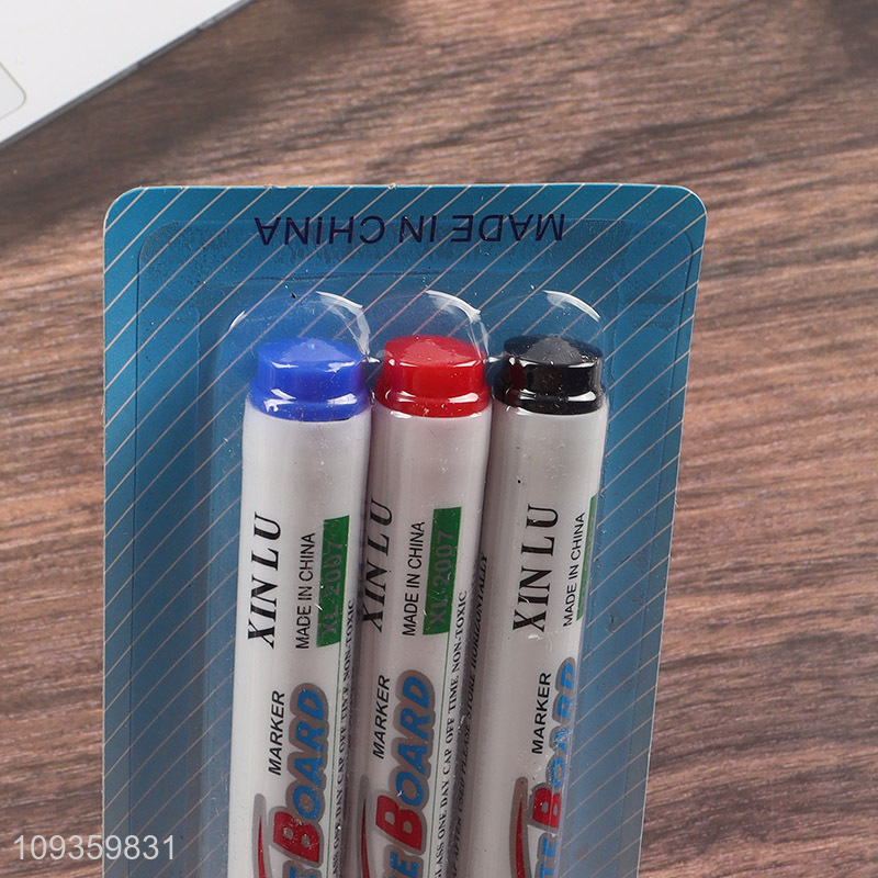 Good price 3pcs non-toxic white board marker set