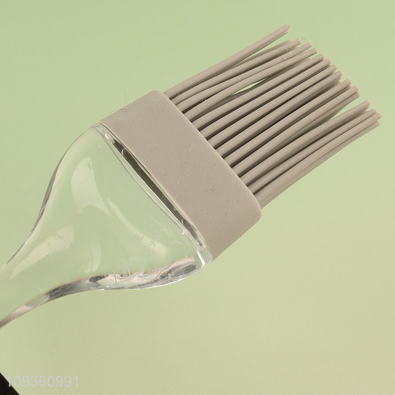 Best sale clear handle oil brush barbecue brush