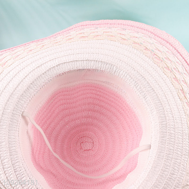 Good price multicolor fashion straw hat beach hat
