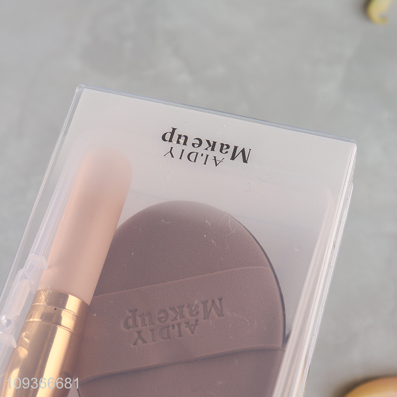 Hot sale flawless base set makeup puff powder brush set