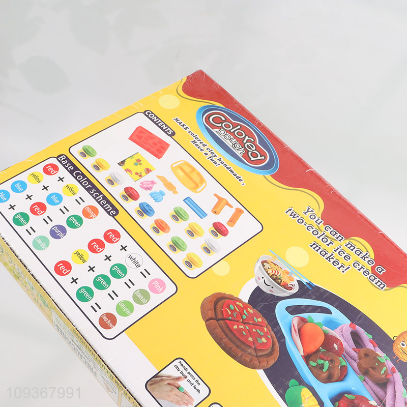 Top selling plasticine toys diy play dough toys food toys