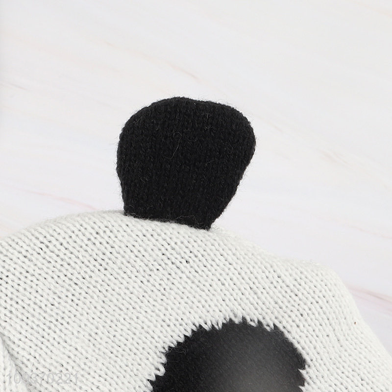 Hot items panda winter beanies hat knitted hat