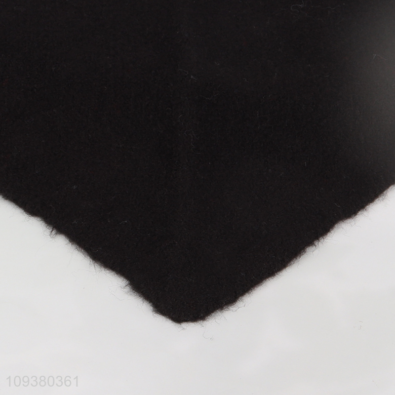 Wholesale fashion black winter warm knitted scarf