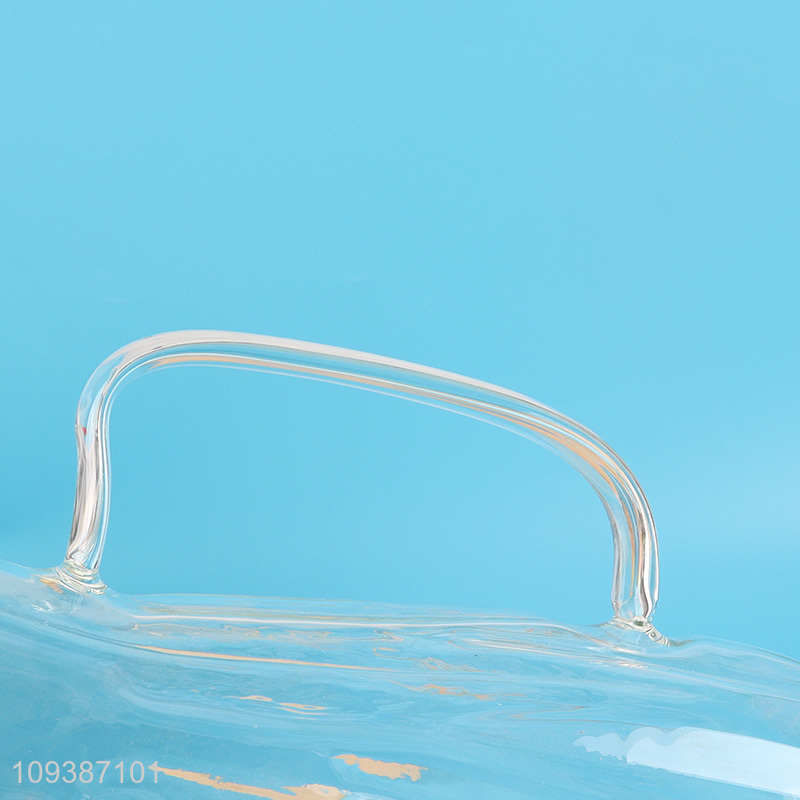 Top selling clear glass water jug tea pot wholesale