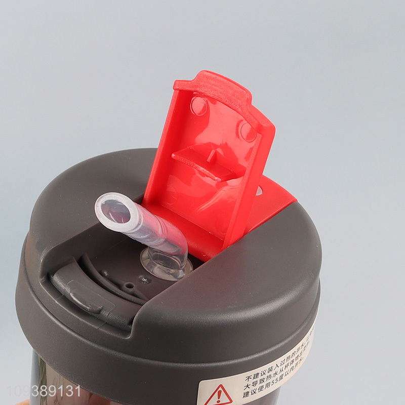 Low price water bottle drinking bottle with straw