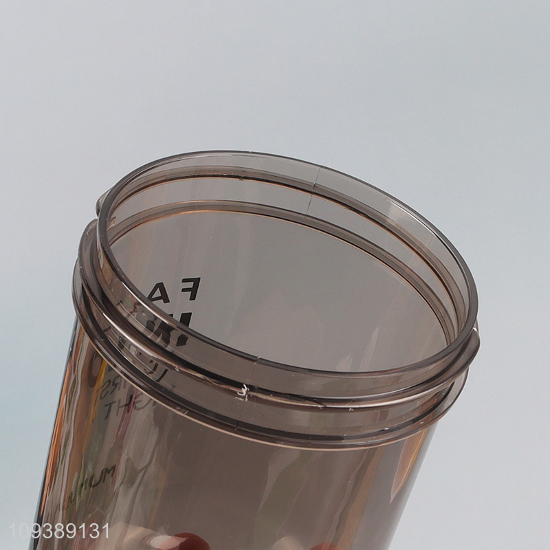 Low price water bottle drinking bottle with straw