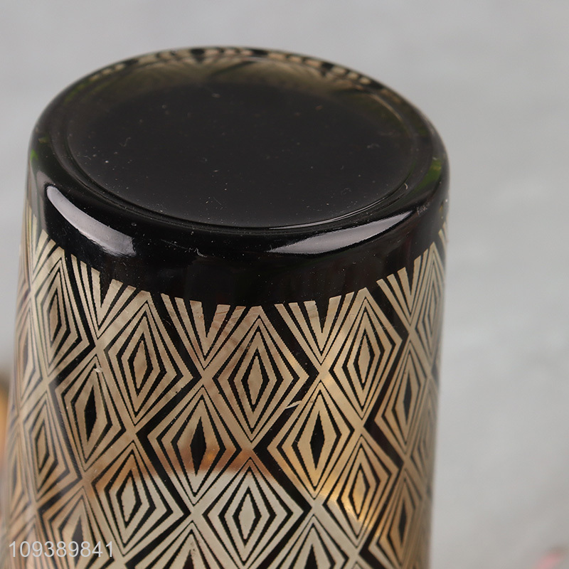 Factory price tabletop decor glass candle jar holder candle cup