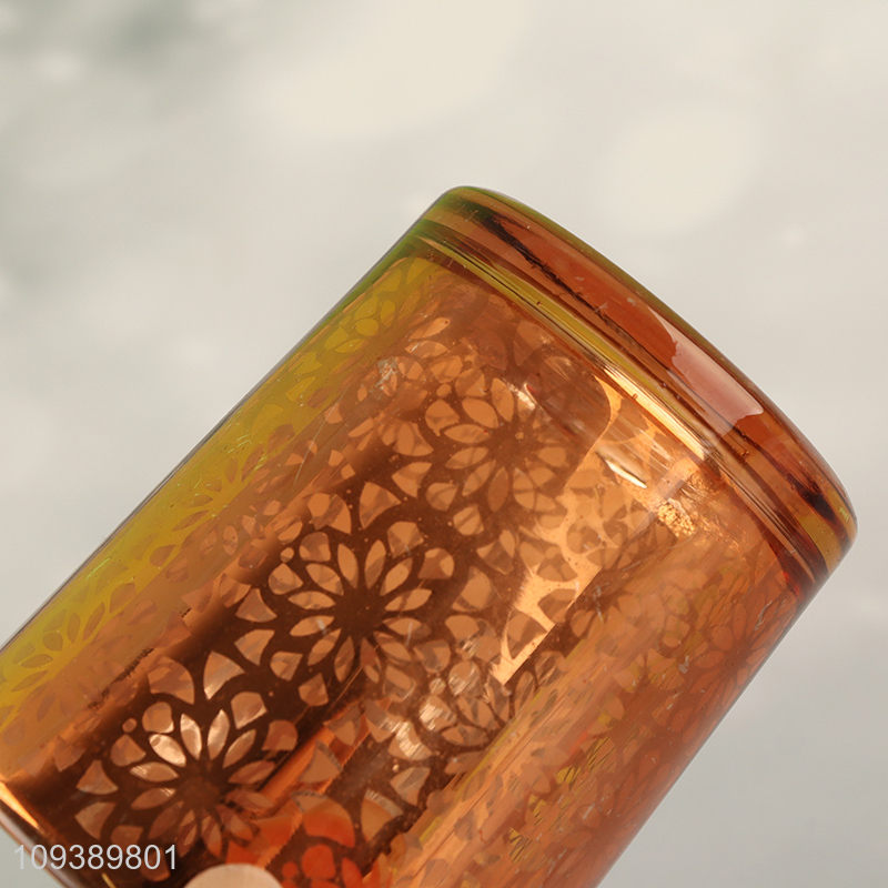 Good selling glass candle jar holder for tabletop decor