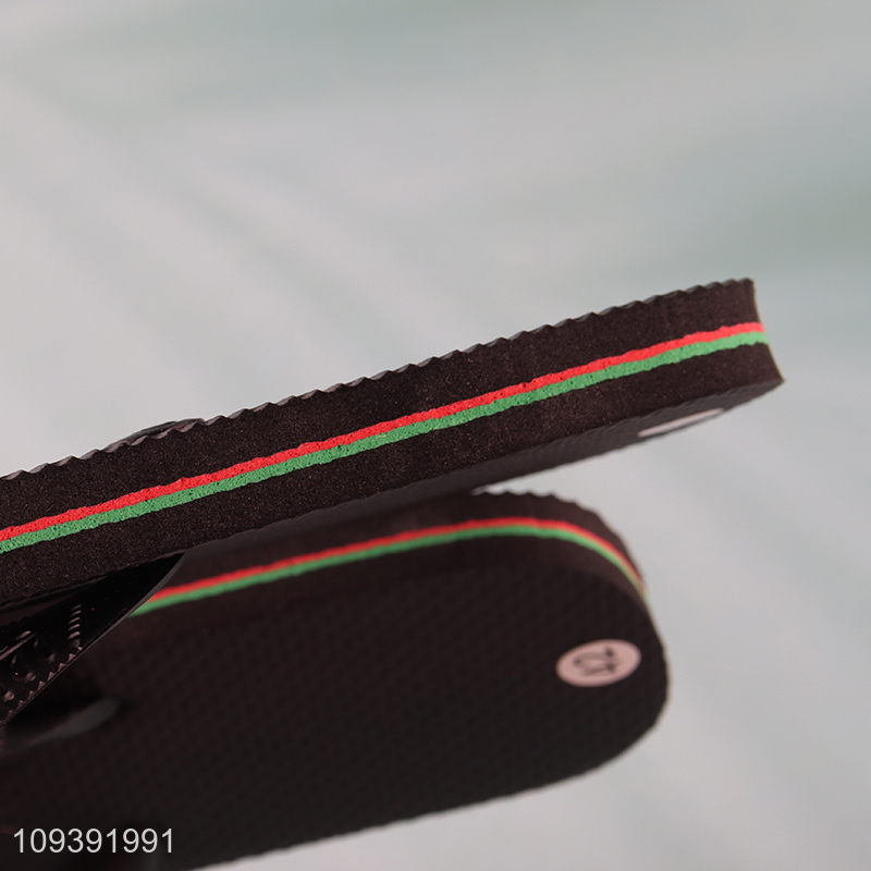 New style black breathable flip flops for summer