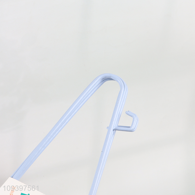 Top quality 4pcs plastic-coated metal hangers