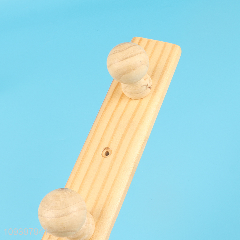 New arrival  wooden household coat hook row hook