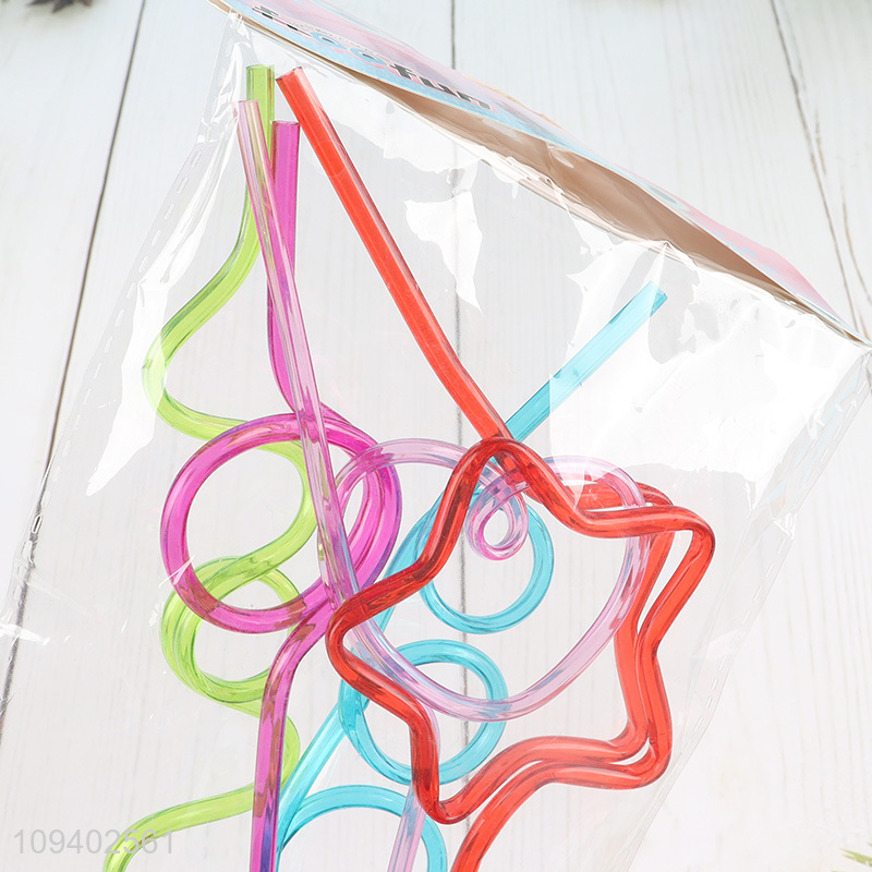 Factory direct sale 5pcs juice drinking straw
