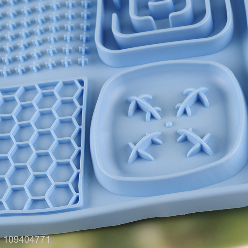 Low price 4-in-1 silicone slow feeder mat
