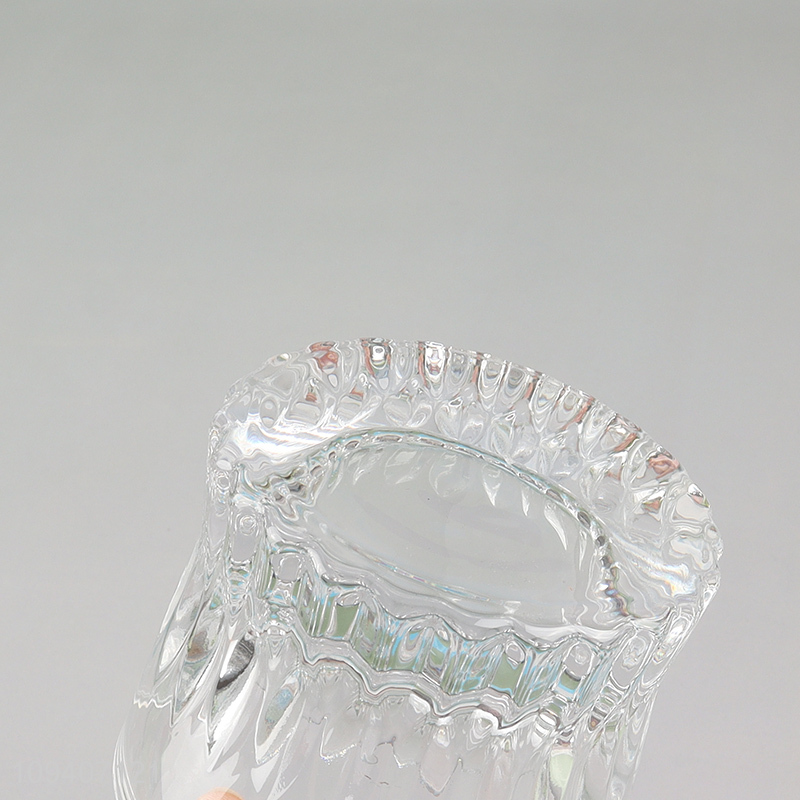 China wholesale home decor glass candle holder