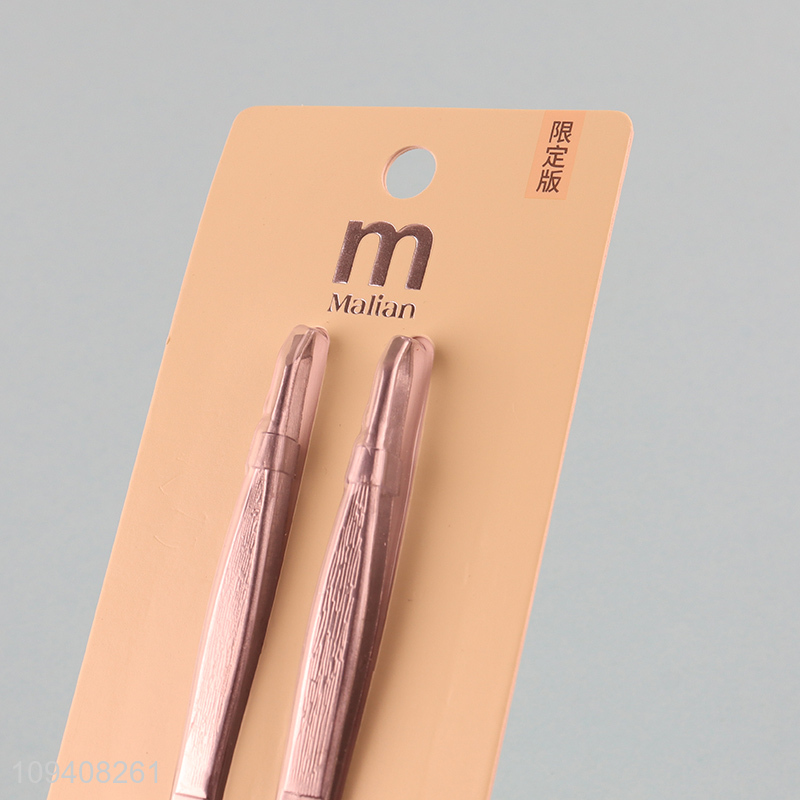 Top selling 2pcs eyebrow tweezers eyebrow clips set
