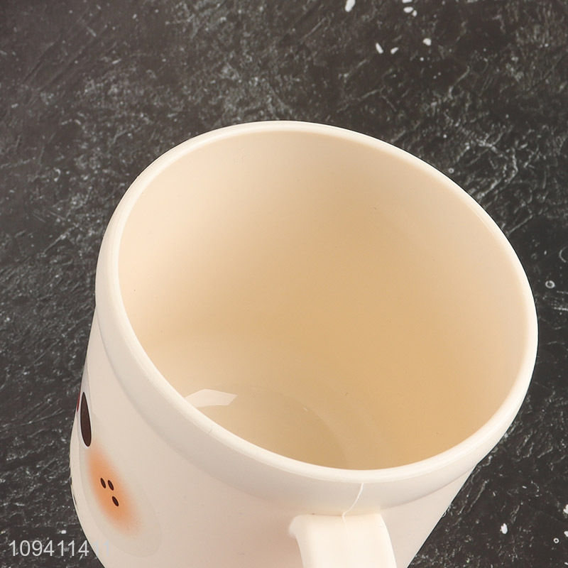 New product cartoon plastic cup with handle