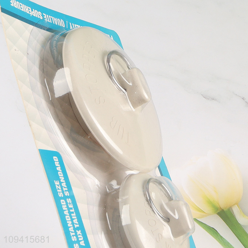 Popular products 2pcs odor-resistant rubber sink stopper