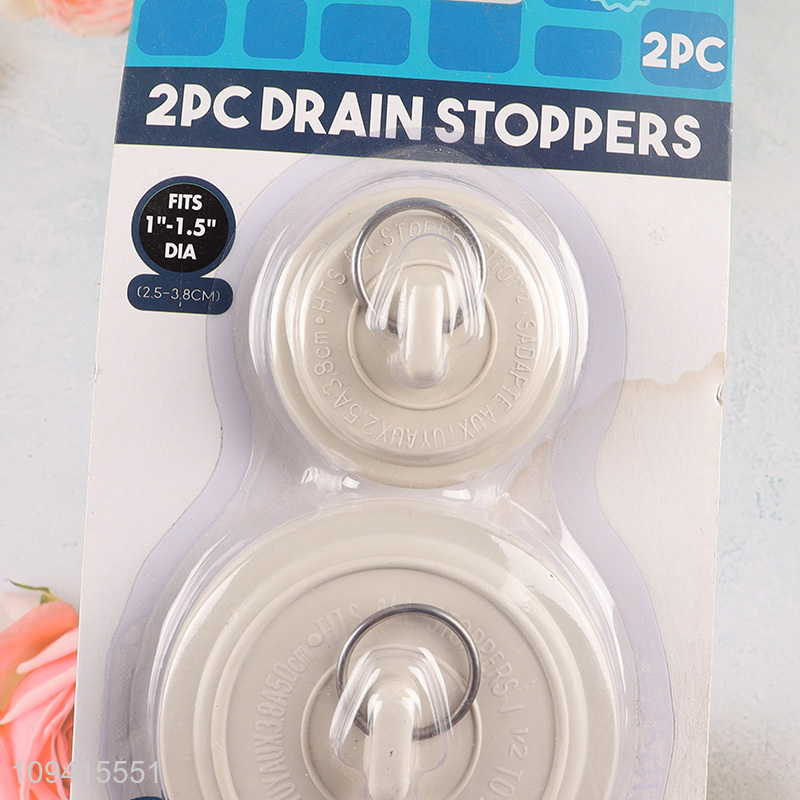 Top selling 2pcs rubber kitchen sink stopper