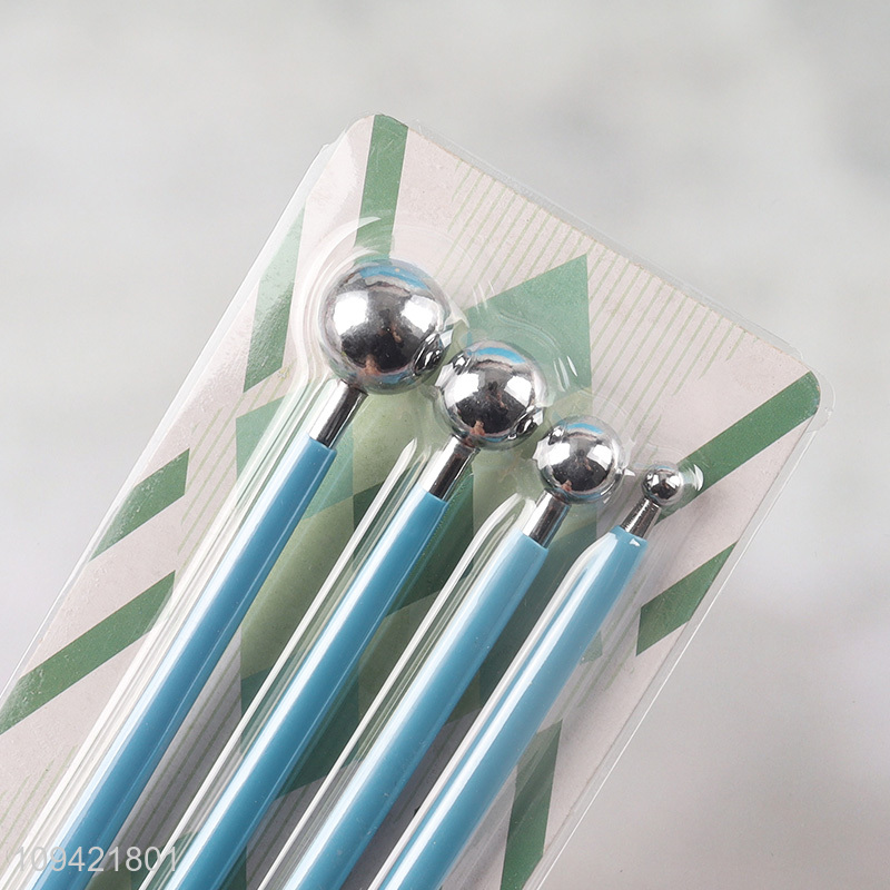 Hot sale 4pcs clay pressing stick set for pottery