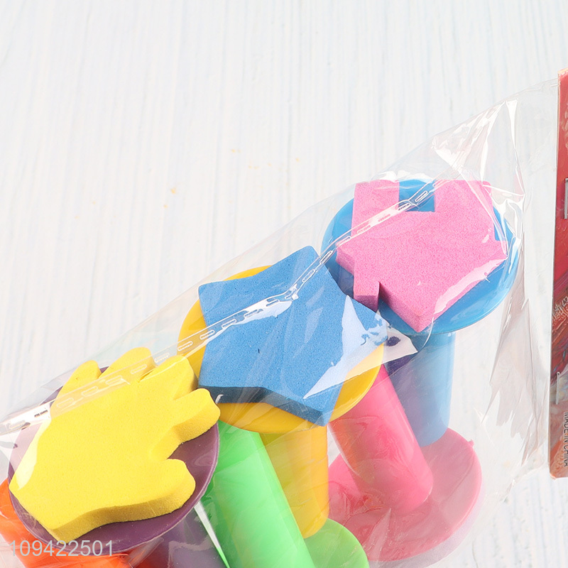 Top products 6pcs sponge stamp set for diy craft