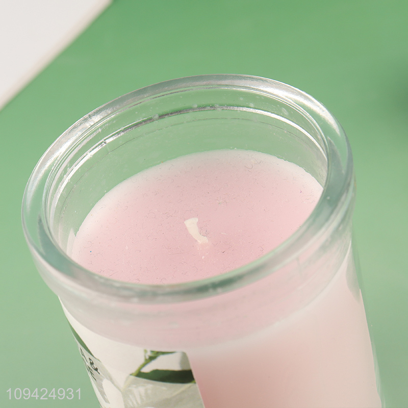 Factory supply desktop decor glass cup candle scented candle